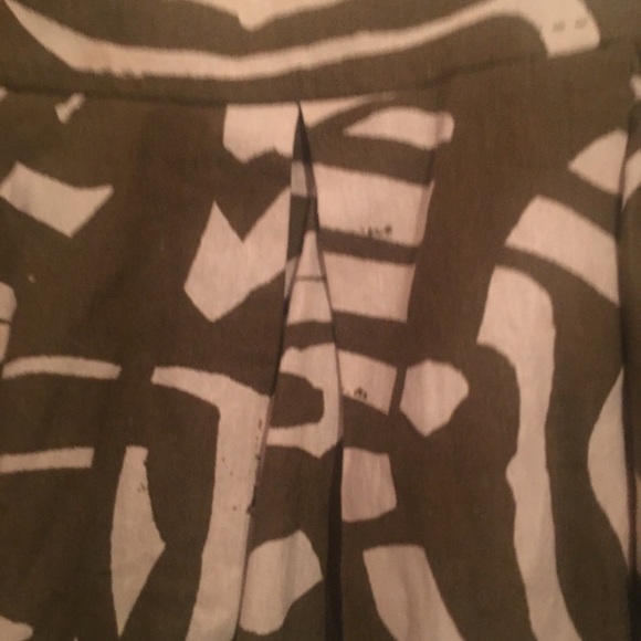 🆕H&M Skirt size 14 NWOT Green & Beige pattern - Picture 4 of 6